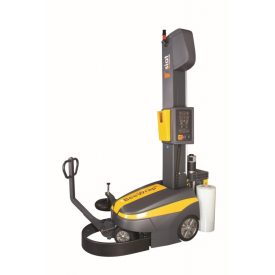 Raklapfóliázó gép SIAT BeeWrap+ Robot oldalnézetből – Mű-Pack