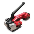 Akkumulátoros kézi pántológép ISG CYCLONE közelről – Mű-Pack