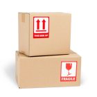 Figyelmeztető csomagcímke 80x100 DO not stack közelről – Mű-Pack