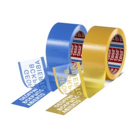 Dobozzáró ragasztószalag tekercs TESA 64007 Biztonsági 50 mm x 50 m oldalnézetből – Mű-Pack