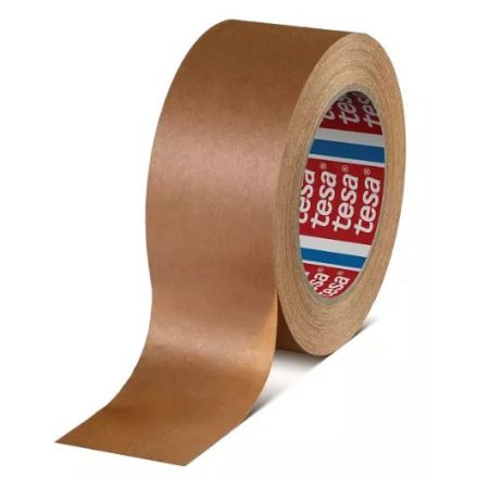 Papír ragasztószalag tekercs 50x50 TESA 60408 oldalnézetből – Mű-Pack
