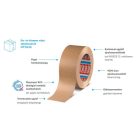 Papír ragasztószalag tekercs 50x50 TESA 60408 közelről – Mű-Pack