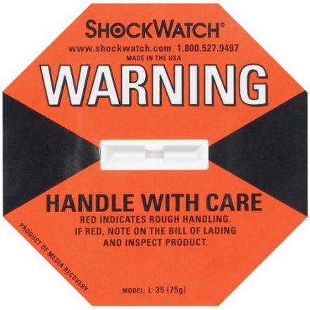 Shockwatch ütődés jelző /75G /L-35 (Narancs)