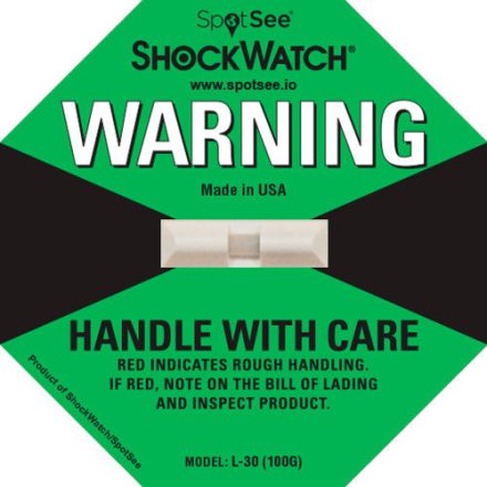 Shockwatch ütődés jelző /100G /L-30 (Zöld)