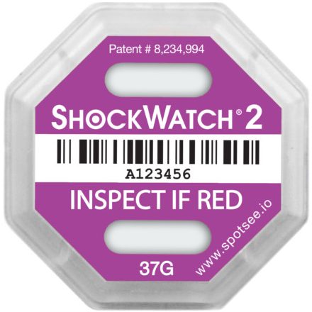 Shockwatch 2 ütődés jelző /37G (Lila)