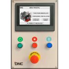 DNC BATEC dobozhajtogató gép érintőképernyős vezérlőpanelje